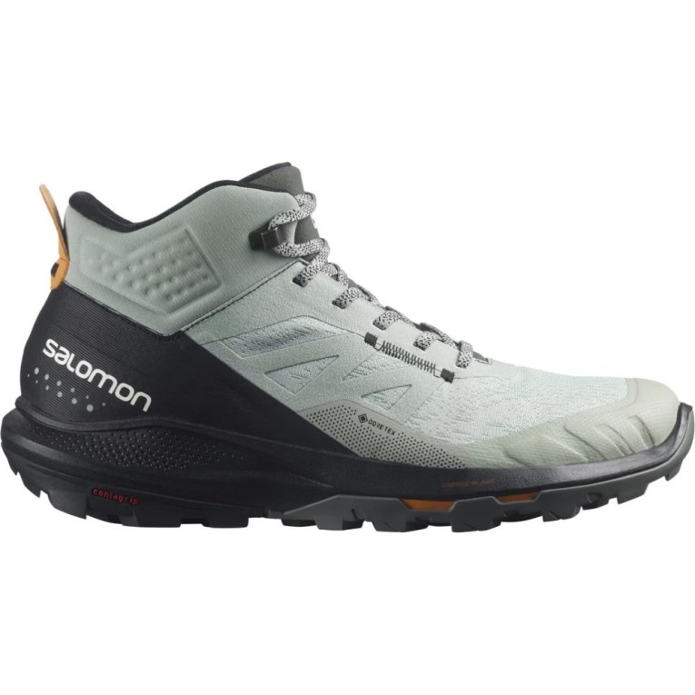 Botas Montaña Salomon Outpulse Mid GTX Hombre Verde Menta Negros | MX NFVE478